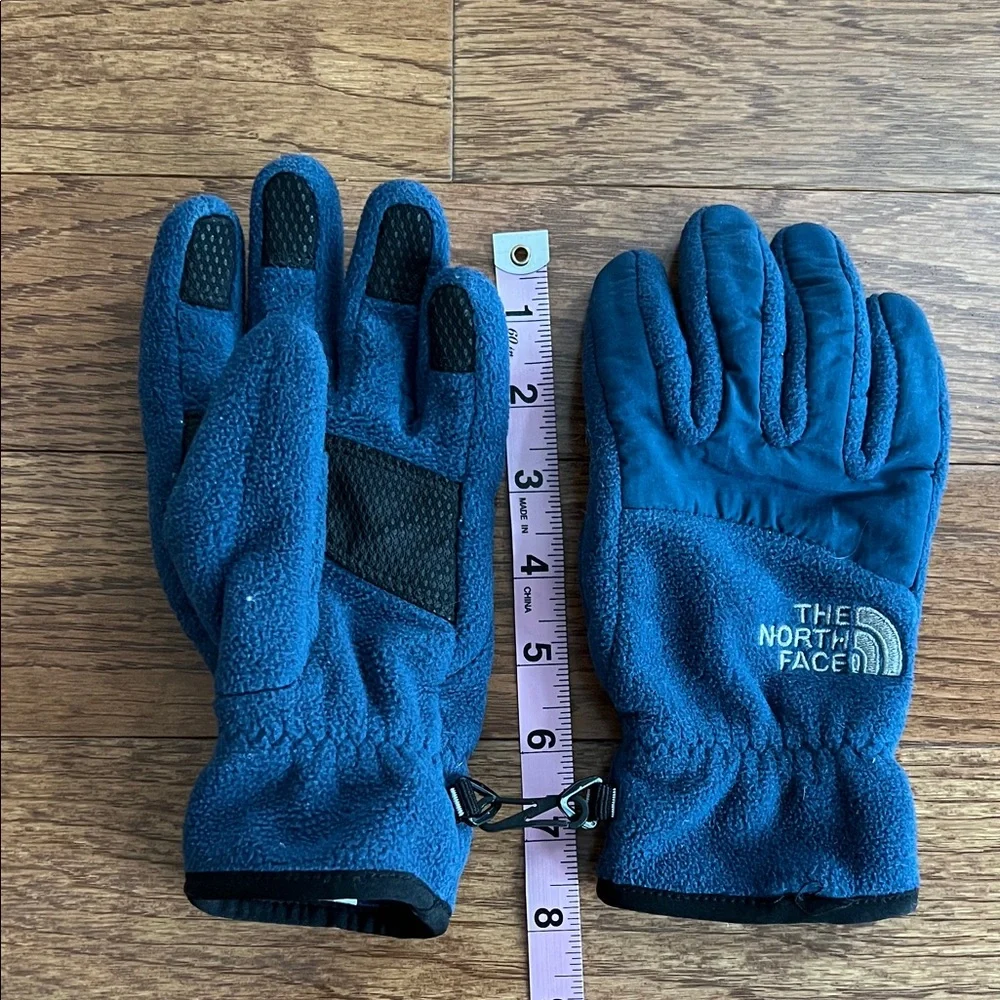 The North Face Blue Fleece Winter Gloves